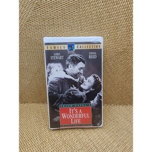 Its‎ a Wonderful Life VHS James Stewart Vintage Original Black & White Uncut